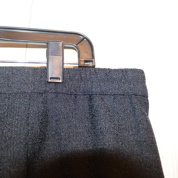 Alfred Dunner 16W Black Polyester Capris With Embroidery Bead design at bottom - Picture 5 of 5
